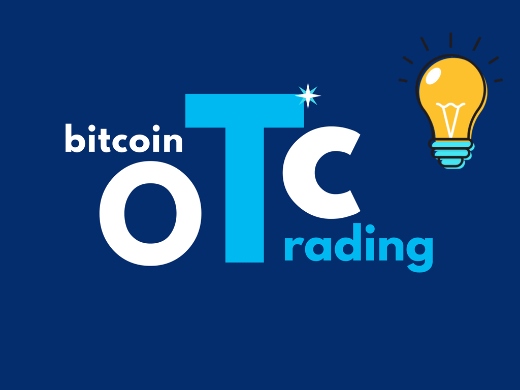 Bitcoin OTC trading logo with a lightbulb icon